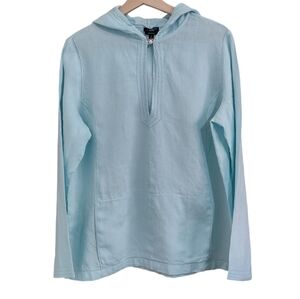 Talbots Pure Irish Linen Long Sleeve Hooded Tunic